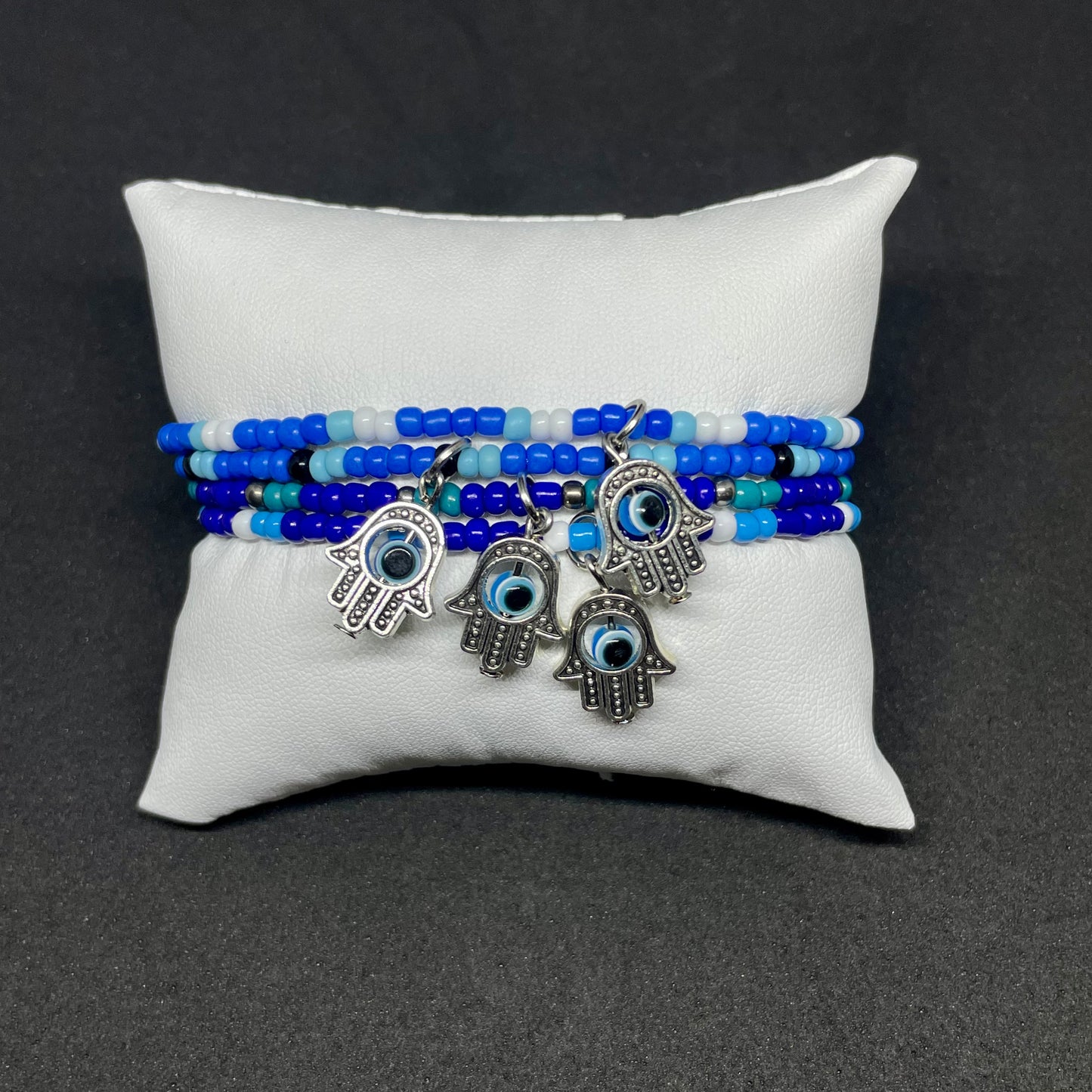 Seed Bead Hamsa Bracelets