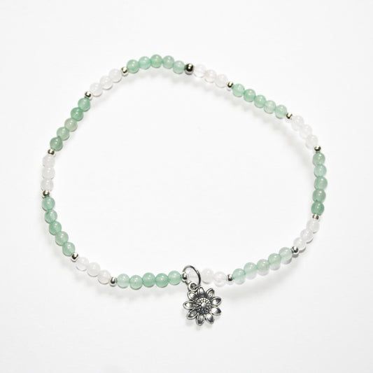 Aventurine Sunflower Anklet